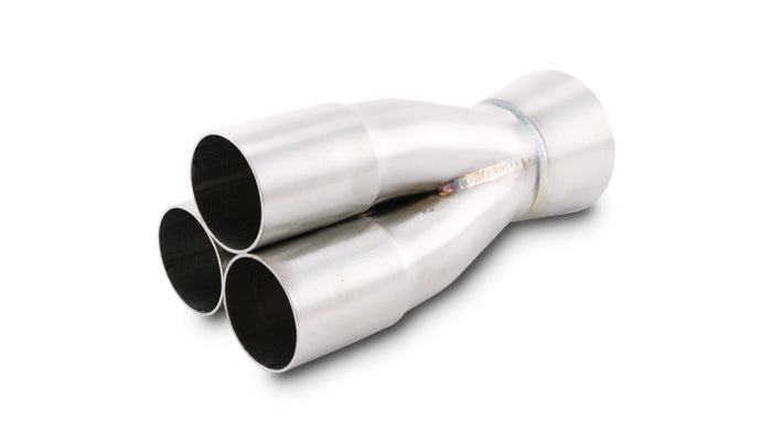 Vibrant Performance 10330 3-1 304 Stainless Steel Merge Collector 1.50 in. Inlet I.D.; 2.0 in. Merge O.D.; 2.50 in. Outlet O.D.
