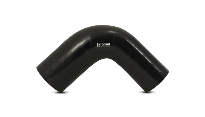 Vibrant Performance 2784 90 Degree Reducer Elbow, 3.00" I.D. x 3.50" I.D. x 4.00" Leg Length - Black