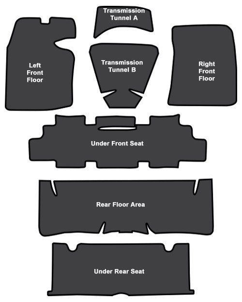 1964-1967 Oldsmobile Cutlass EVA Sound Deadening Kit - 7-Piece - product details image 4