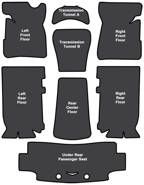 1971-1975 Pontiac Bonneville EVA Sound Deadening Kit - 8-Piece - product details image 4