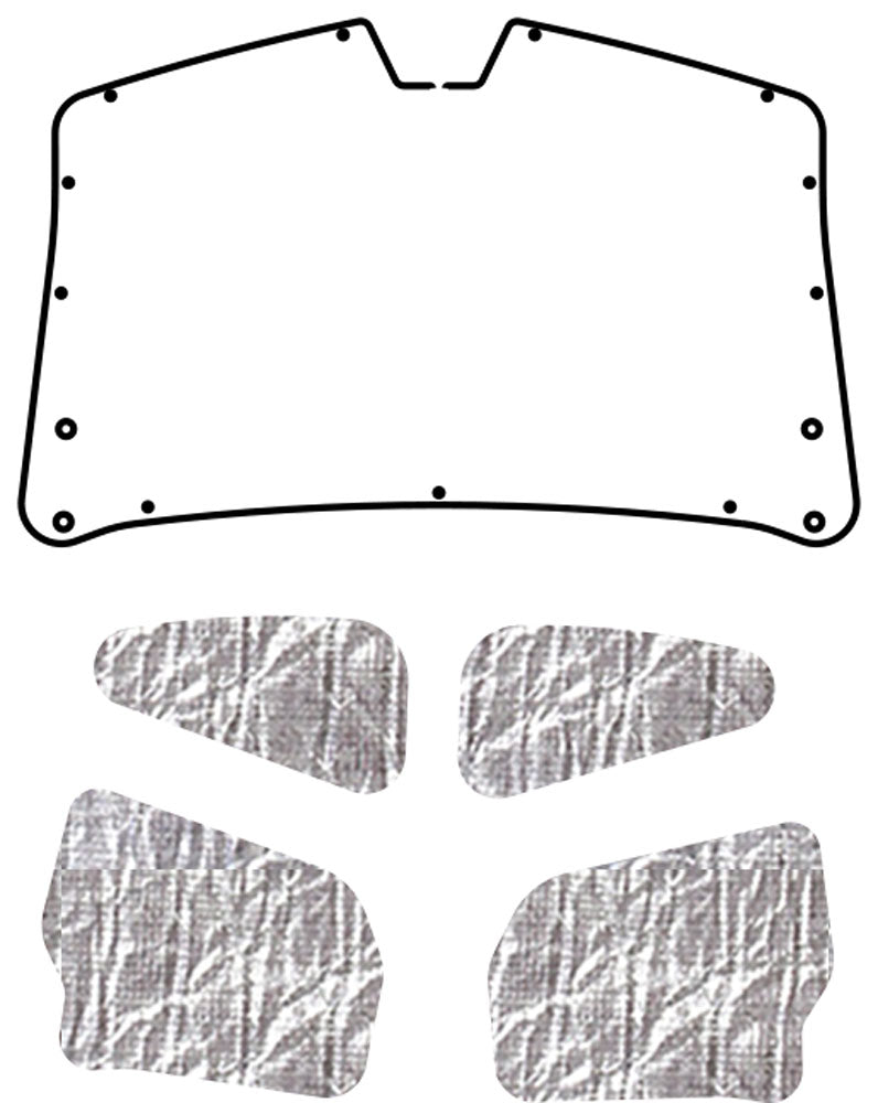 1958-1960 AMC Rambler American Coupe, Sedan, Station Wagon Trunk Lid Liner & Insulation Kit by QuietRide