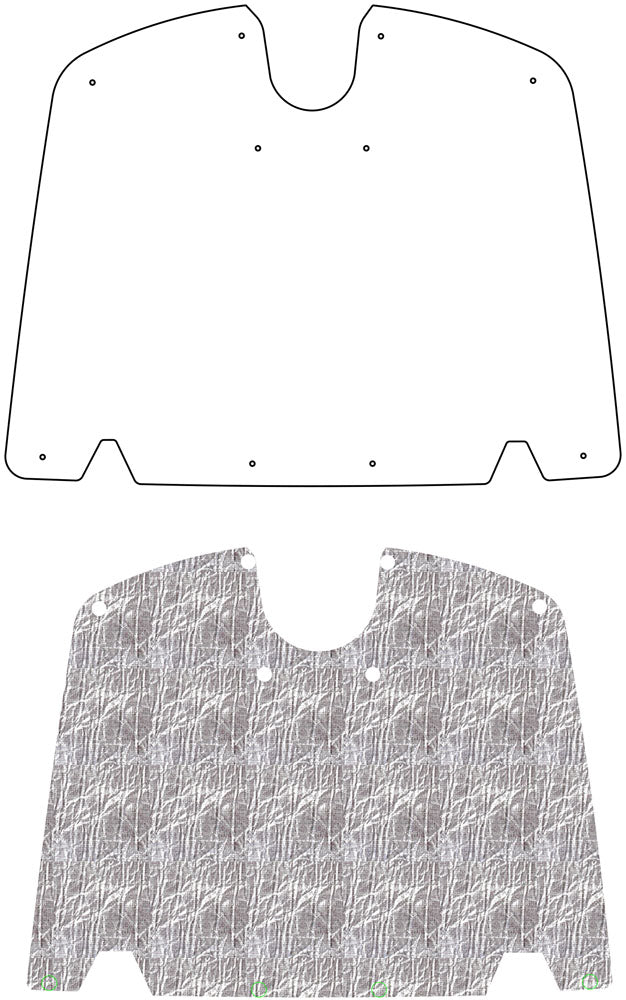 1956-1960 C1 Chevrolet Corvette Coupe, Convertible Trunk Lid Liner & Insulation Kit by QuietRide