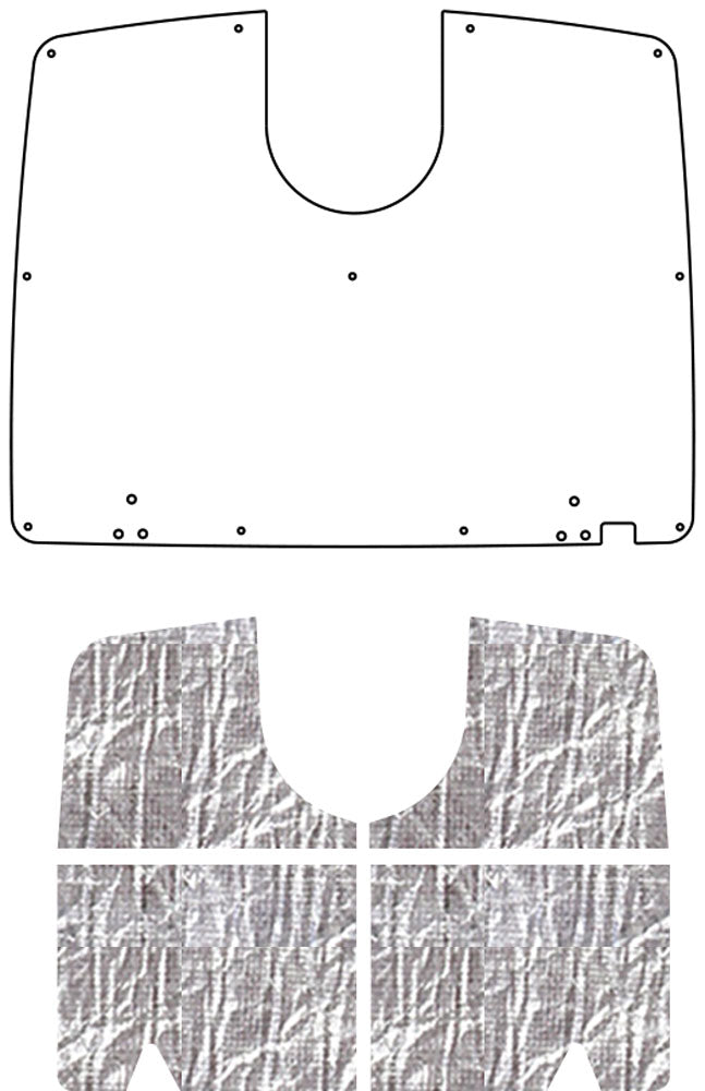 1961-1962 C1 Chevrolet Corvette Convertible Trunk Lid Liner & Insulation Kit by QuietRide
