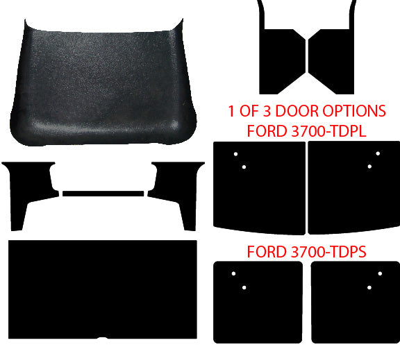 1937 Ford Model 77 and Model 78 Truck ABS Complete Interior Panel Kit by QuietRide