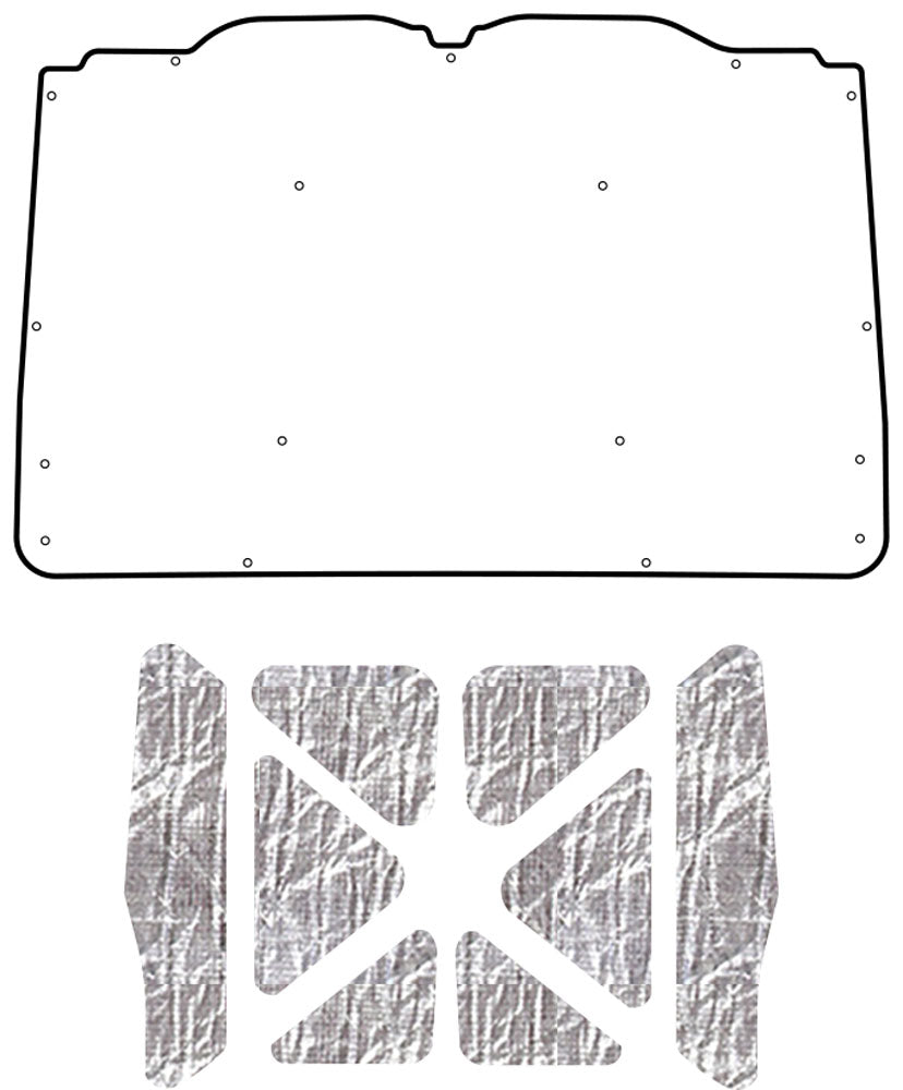 1959 Ford Fairlane and Galaxie Sedan, Victoria, Coupe Trunk Lid Liner & Insulation Kit by QuietRide