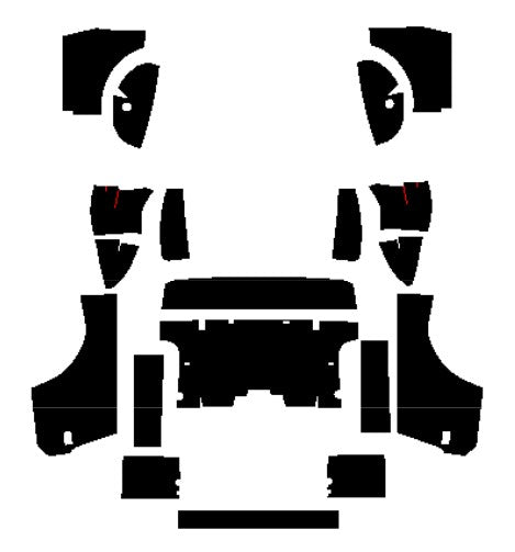 1969-1970 Ford Mustang Coupe Coupe Body Panel Insulation & Sound Deadener Kit by QuietRide