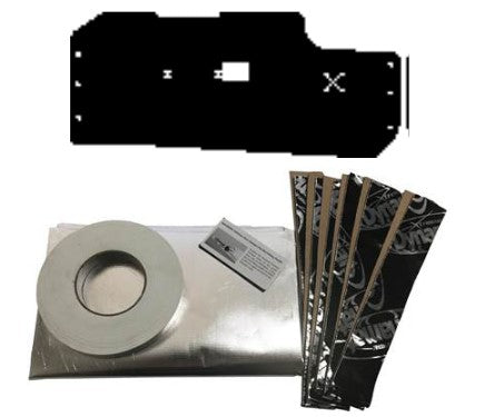1971-1973 Ford Mustang Convertible Convertible Pre-Cut 2-Door Damper Barrier Shield Kit by QuietRide