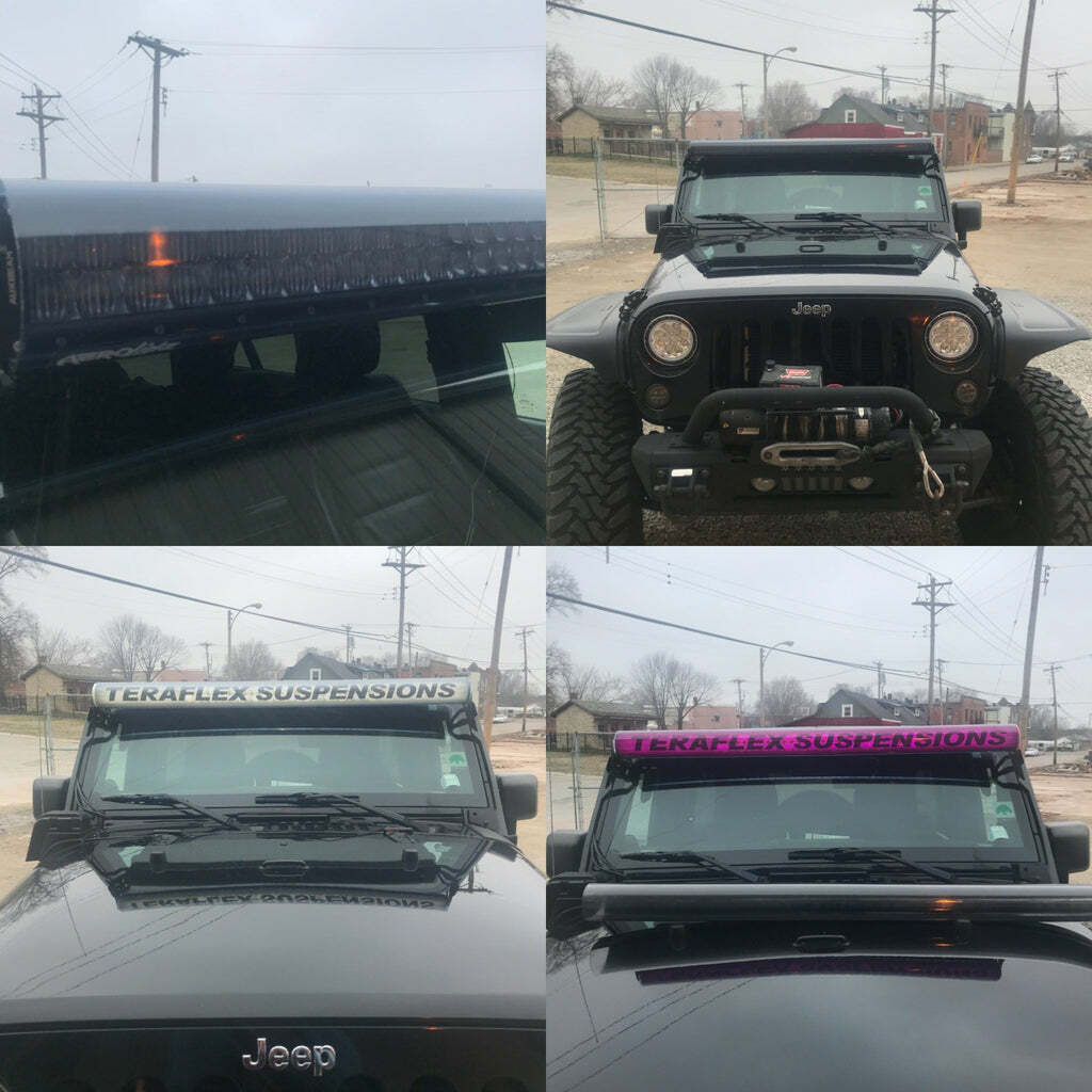 AeroLidz DUL 104 Smoked 52/50 Inch Dual Row Led Light Bar Cover