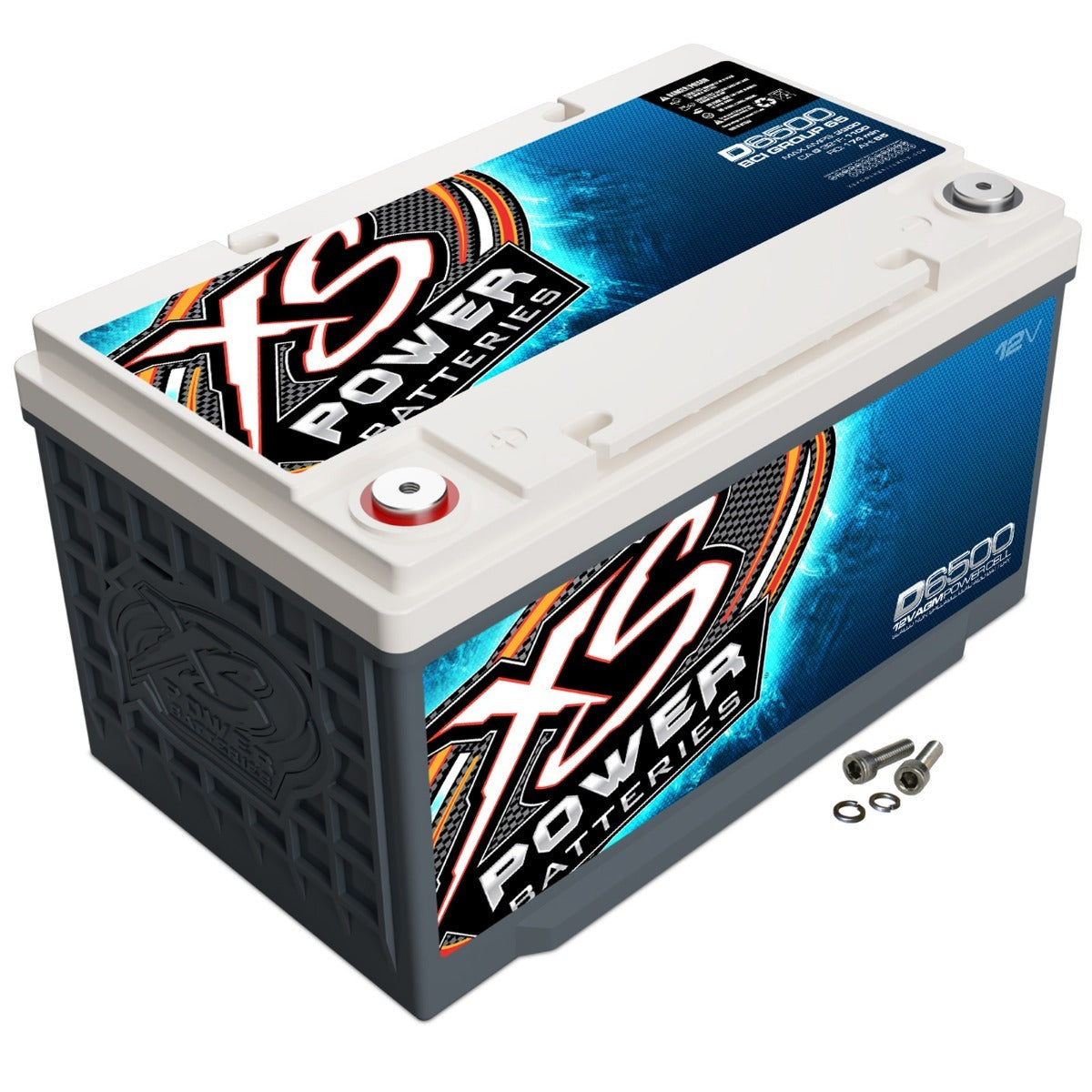 XS Power 12V Pro Car Audio Super Starting Battery 4000W Max Power D6500