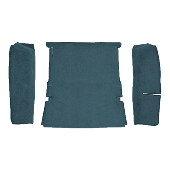 1987-1989 Dodge Raider 2DR Cargo Area Cutpile Molded Carpet - 3 Piece