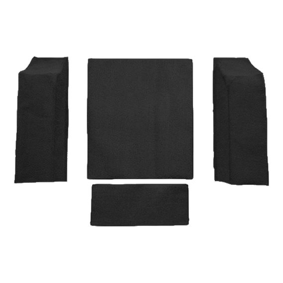 1974-1975 Jeep CJ5 Cargo Area Cutpile Molded Carpet - 4 Piece