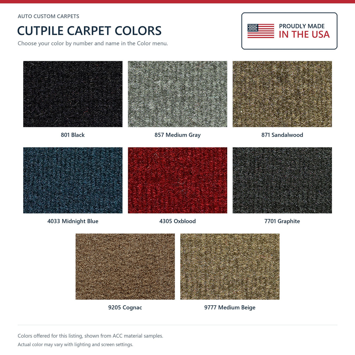 1990-1991 Chevy R3500 Crew Cab 2WD 4spd Floor Shift Cutpile Molded Replacement Carpet Kit - 2-Piece - product details image 9