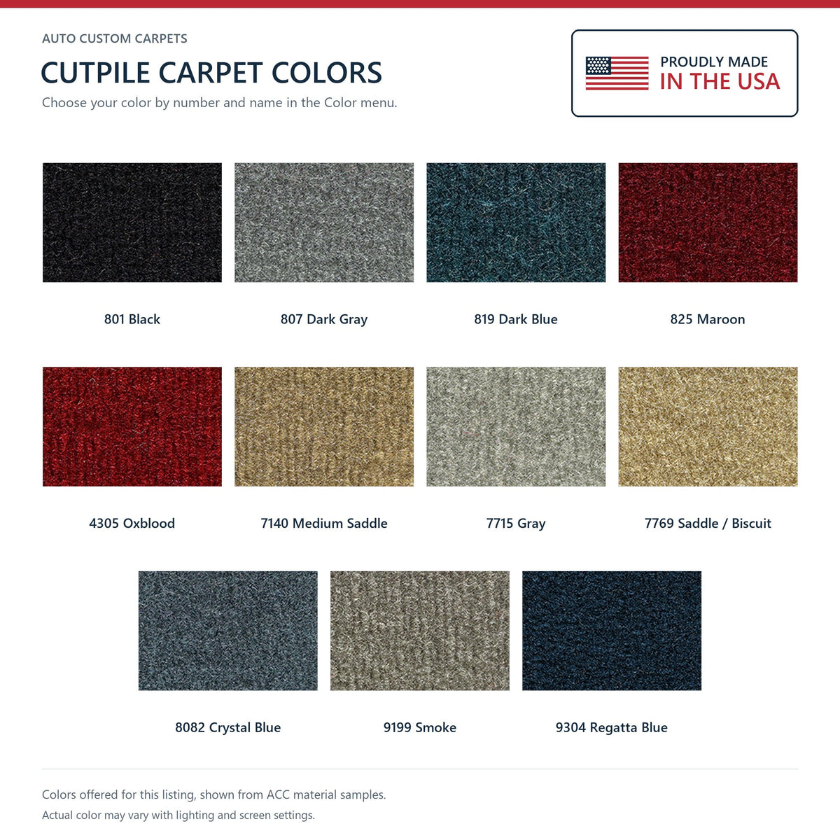 1990-1995 Chrysler Town & Country Complete Cutpile Molded Replacement Carpet Kit - 2-Piece - product details image 9