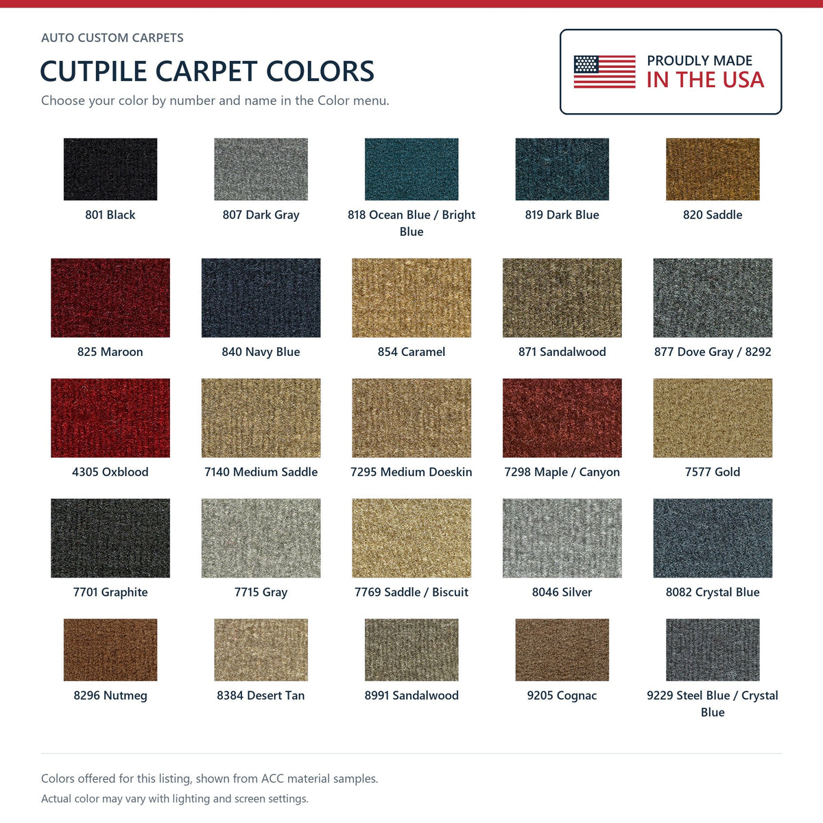 1981-1993 Dodge D350 Ext Cab 2WD Auto Cutpile Molded Replacement Carpet Kit - 1-Piece - product details image 9