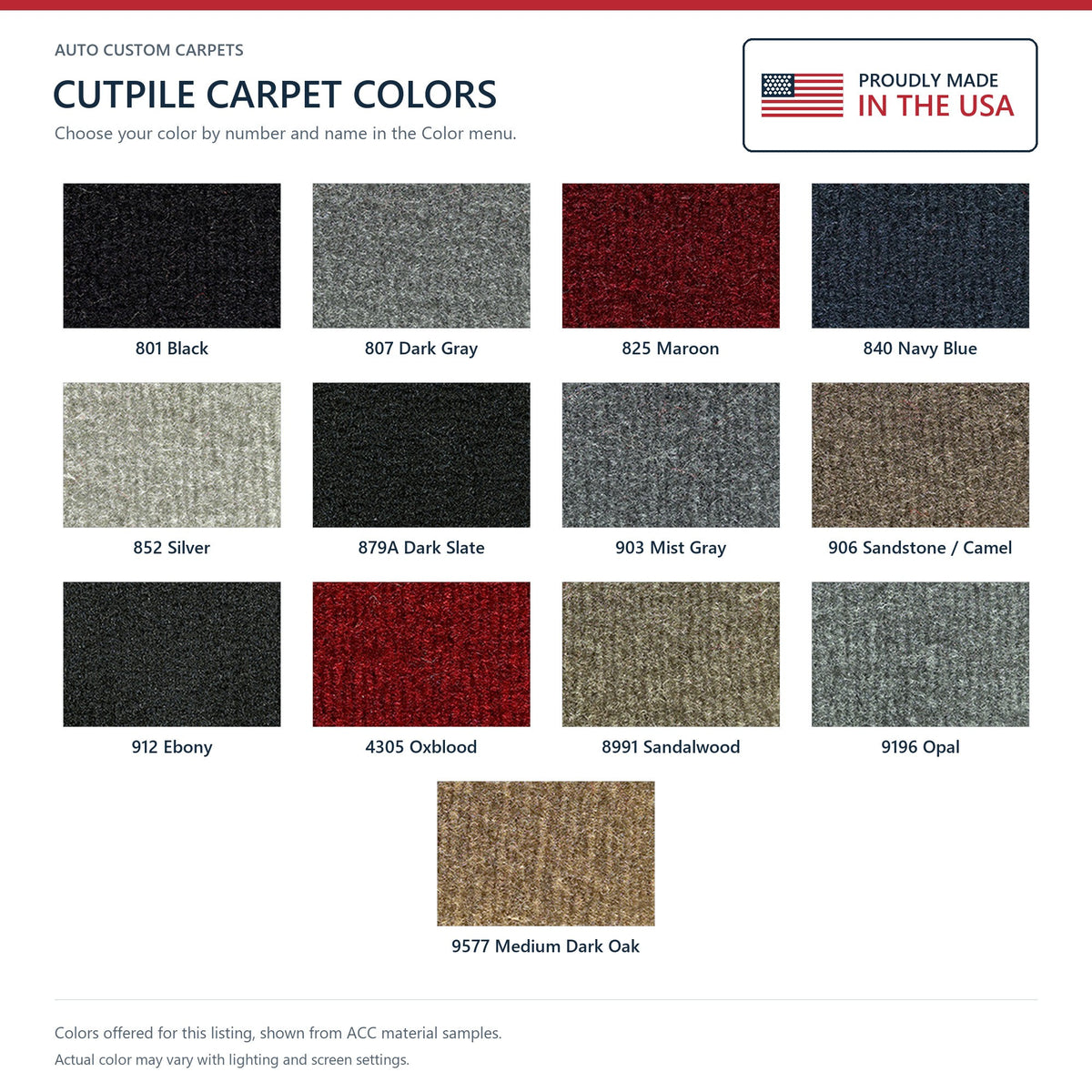 1999-2007 Ford F-350 Super Duty Reg Cab Manual Floor Cutpile Molded Replacement Carpet Kit - 1-Piece - product details image