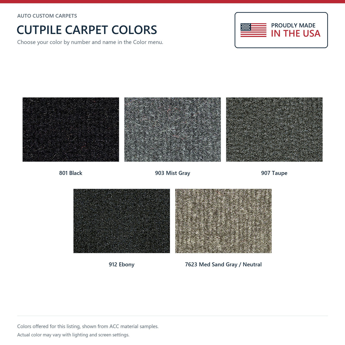 2015-2019 GMC Sierra 3500 HD Double Cab 2 & 4WD Cutpile Molded Replacement Carpet Kit - 2-Piece - product details image 9