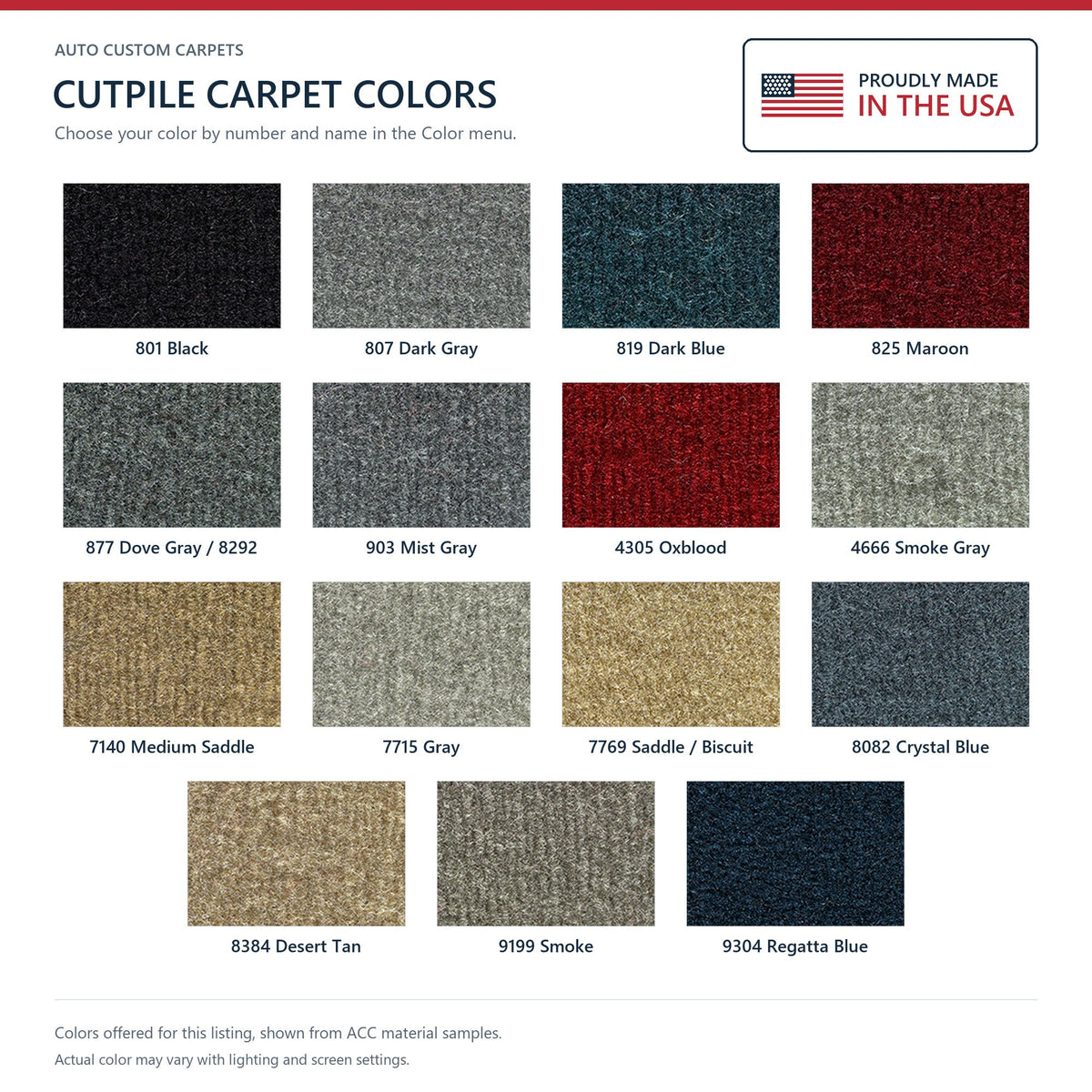 1987-1995 Dodge Caravan Ext Cargo Area Cutpile Replacement Carpet Kit - 1-Piece - product details image 6