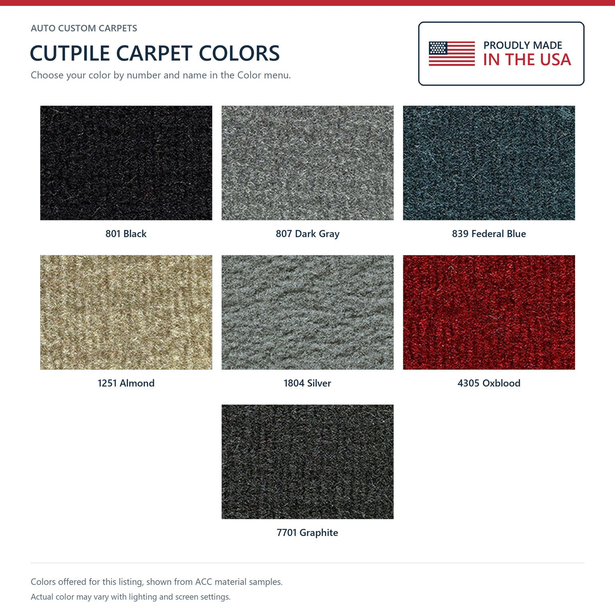 1991-1995 Acura Legend 2DR/4DR Coupe/Sedan Cutpile Molded Replacement Carpet Kit - 4-Piece - product details image 9