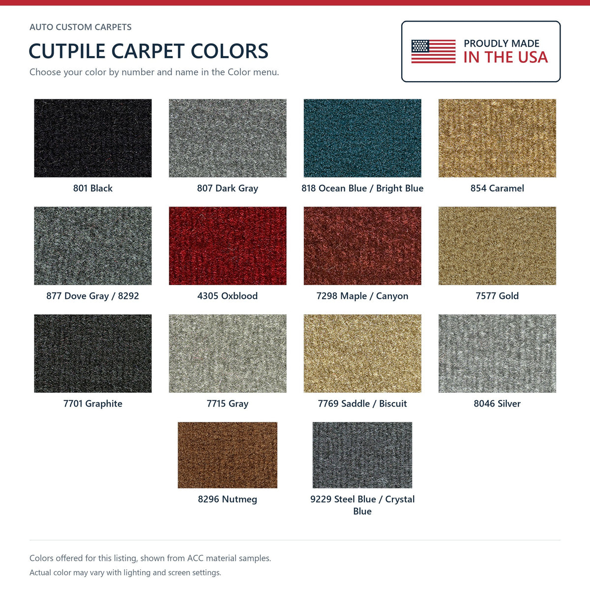 1985-1988 Dodge D350 Reg Cab 2WD 4spd Cutpile Molded Replacement Carpet Kit - 1-Piece - product details image 9