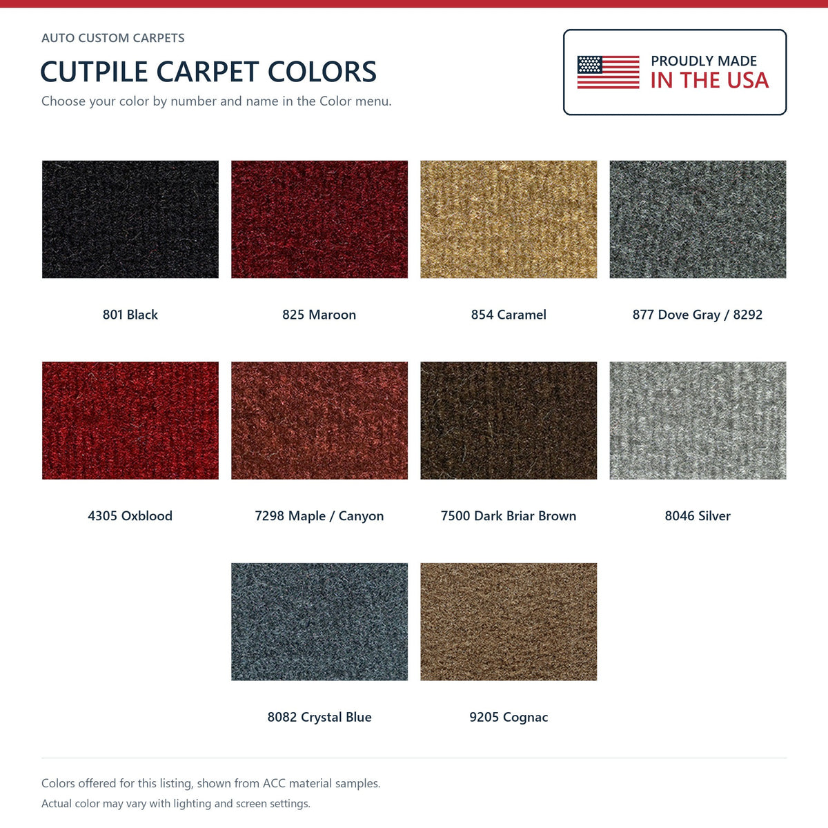 1983-1993 Dodge Ramcharger Cargo Area Cutpile Molded Replacement Carpet Kit - 3-Piece - product details image 7