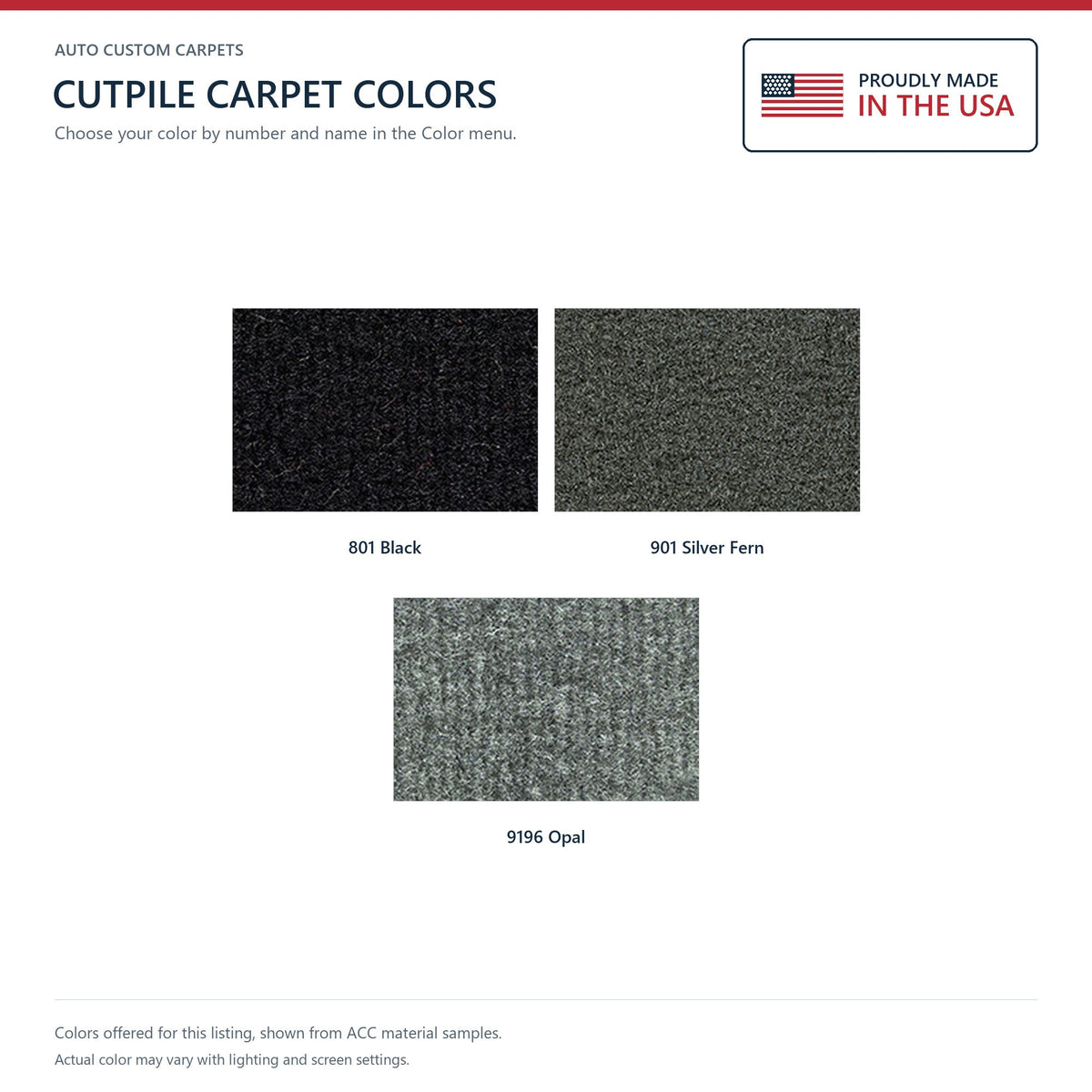 2007-2010 Jeep Wrangler 2DR Pass Area Cutpile Molded Replacement Carpet Kit - 3-Piece - product details image 7