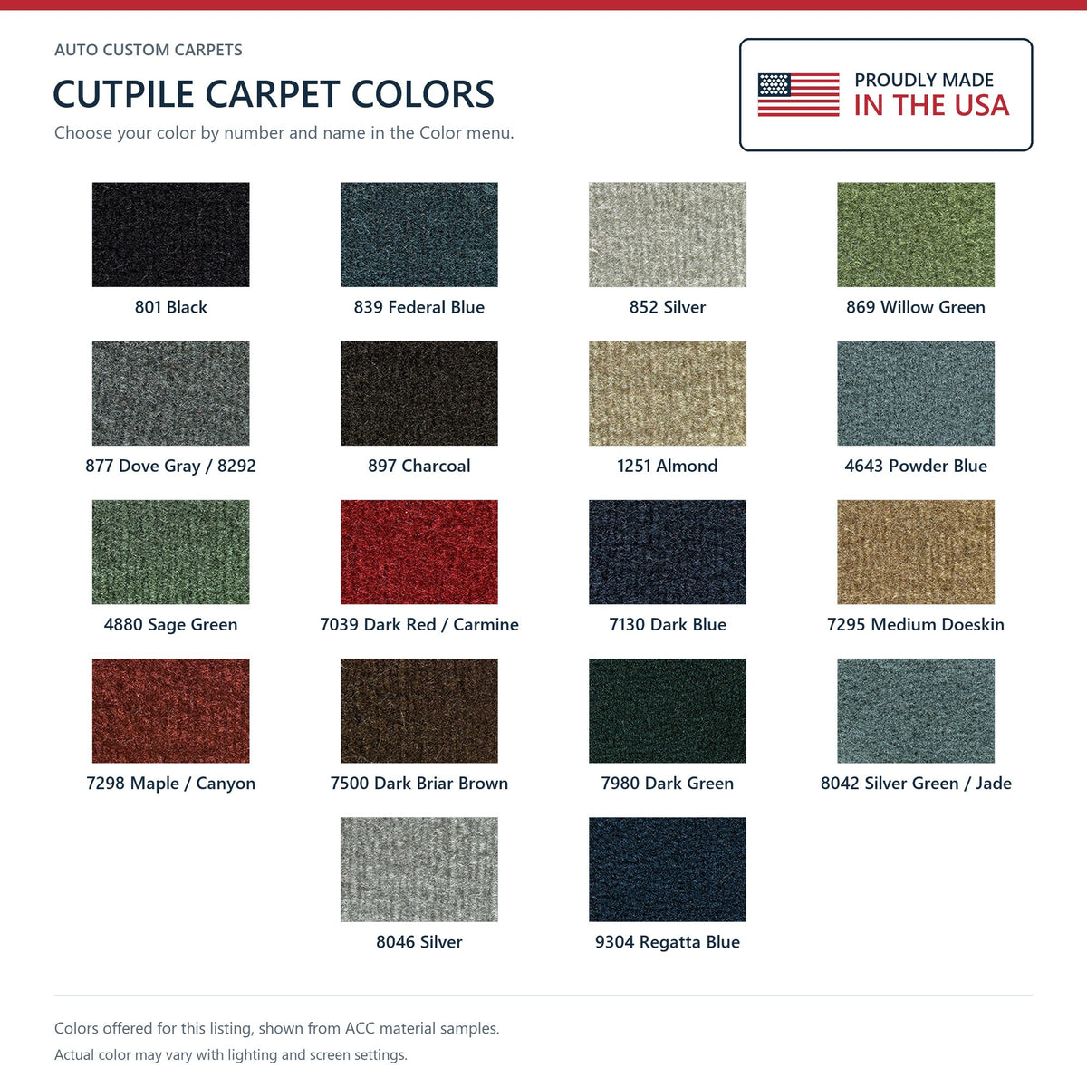 1979-1985 Buick Riviera 2DR Coupe Cutpile Molded Replacement Carpet Kit - 1-Piece - product details image 9