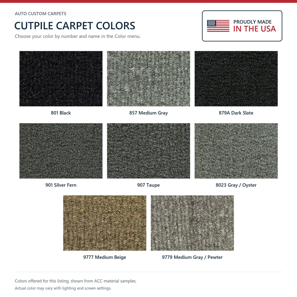 2003-2006 Jeep Wrangler Short Console w/o Rocker Panels Cutpile Replacement Carpet Kit - 6-Piece - product details image 8