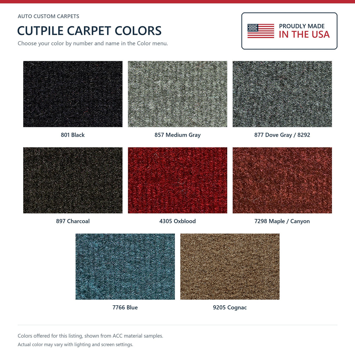 1990-1991 GMC C2500 Crew Cab 2WD 4spd Floor Shift Cutpile Molded Replacement Carpet Kit - 2-Piece - product details image 9