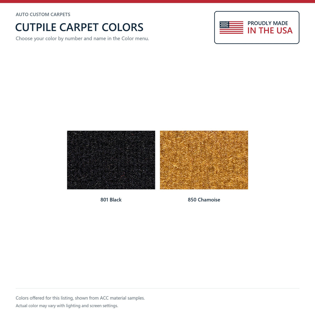 1978 Ford Mustang II Pass Area with Tail Cutpile Molded Replacement Carpet Kit - 2-Piece - product details image 9