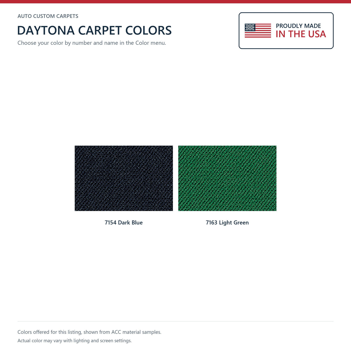 1954-1956 Oldsmobile 98 4DR Sedan Daytona Replacement Carpet Kit - 2-Piece - product details image 6
