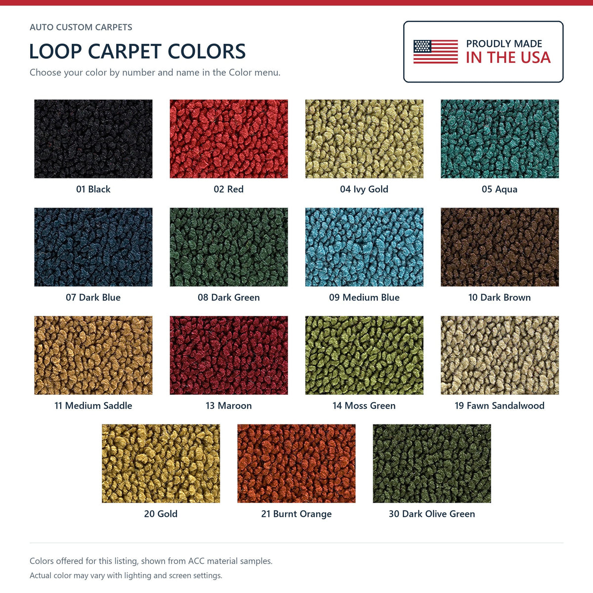 1966-1970 Plymouth Belvedere 2DR Auto Console Strip Loop Replacement Carpet Kit - 3-Piece - product details image 4