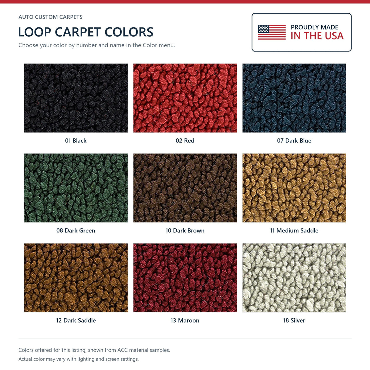 1973-1975 Chevy Corvette Roadster 4spd Complete w/ Pad Loop Molded Replacement Carpet Kit - 9-Piece - product details image 1