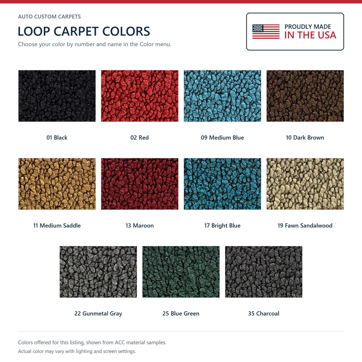1966 GMC 2500 Reg Cab 4WD Loop Molded Replacement Carpet Kit - 1-Piece - product details image 9