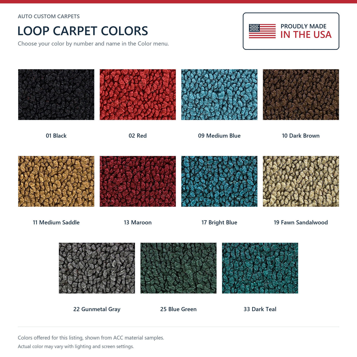 1966 GMC 2500 Rear Cab Wall Loop Replacement Carpet Kit - 1-Piece - product details image 4