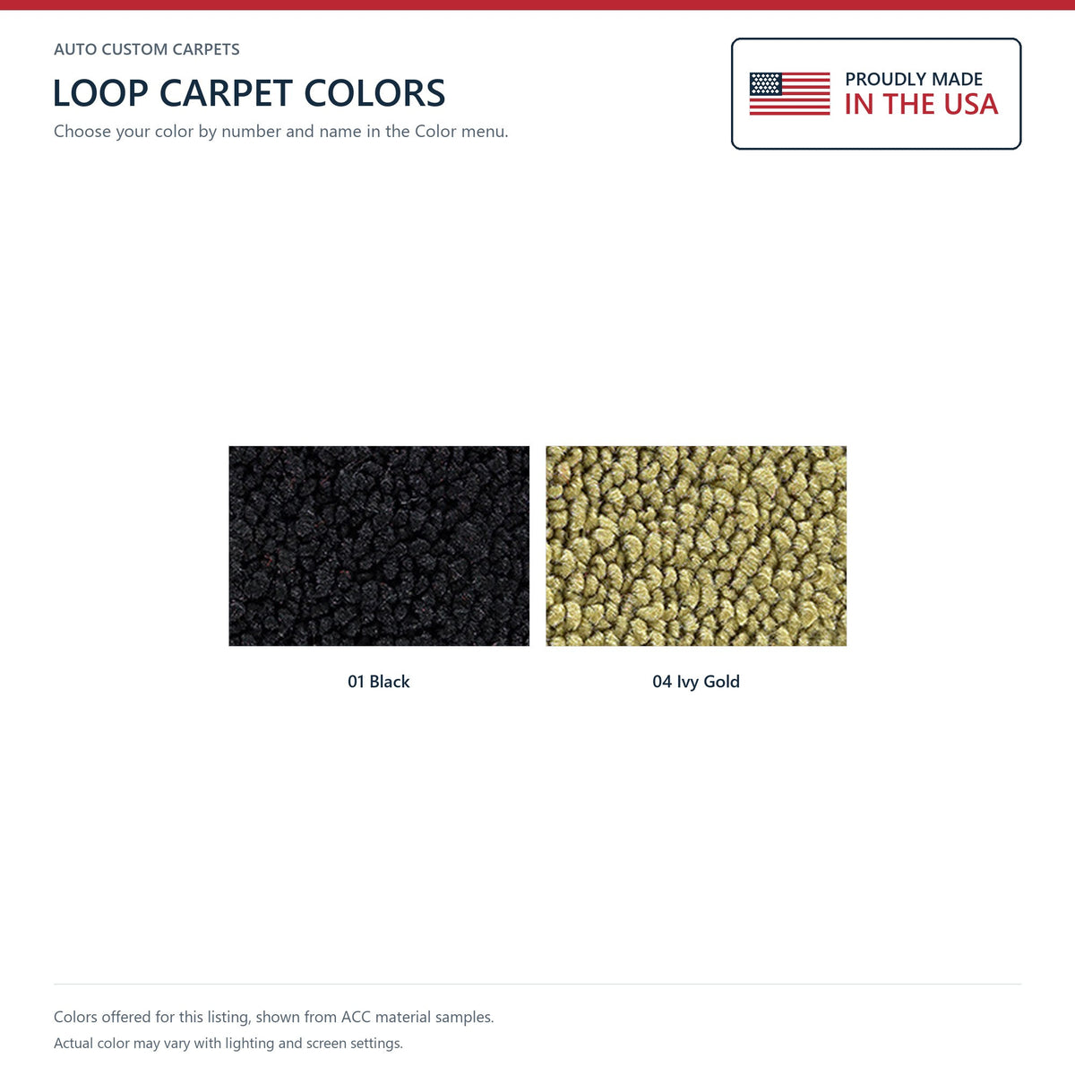 1973 Ford Torino GT with 2 Ivy Gold Inserts 2DR 4spd Loop Molded Replacement Carpet Kit - 1-Piece - product details image 9