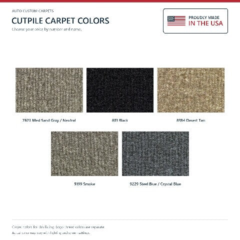 1995-1999 Dodge Avenger Cutpile Floor Mats with Embroidered Logo Choices - 4-Piece - product details image 7