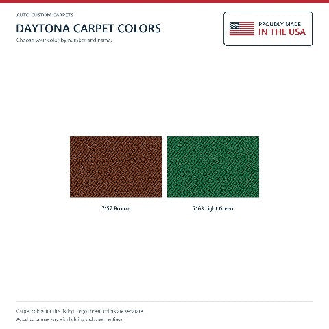 1955-1956 Pontiac Star Chief Daytona Floor Mats with Embroidered Logo Choices - 4-Piece - product details image 7
