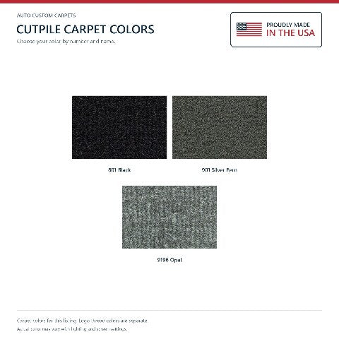 2007-2010 Jeep Wrangler 2DR Cutpile Floor Mats with Embroidered Logo Choices Front - 2-Piece - product details image 6