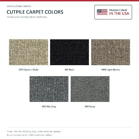 2001-2007 Toyota Sequoia Cutpile Floor Mats with Embroidered Logo Choices - 4-Piece - product details image 6