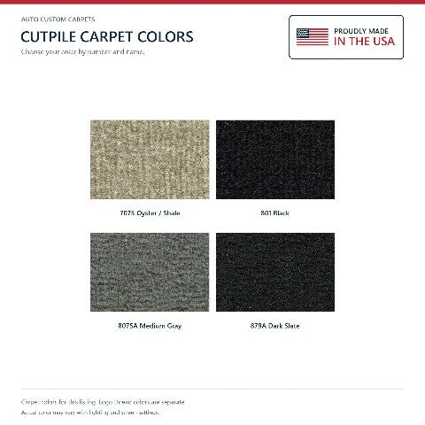 2010 Dodge Ram 1500 Reg Cab Cutpile Floor Mats with Embroidered Logo Choices - 2-Piece - product details image 6