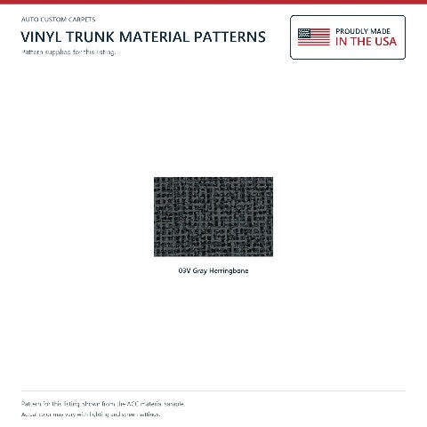 1962 Dodge Dart Vinyl Replacement Trunk Mat - 1-Piece - product details image 3
