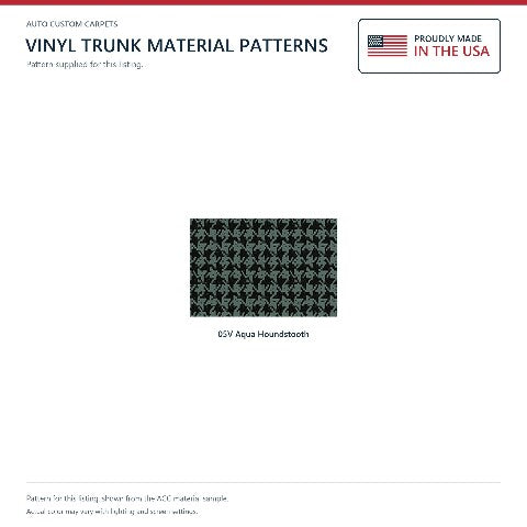 1968 Chevy Camaro Molded Vinyl Replacement Trunk Mat - 1-Piece - product details image 3