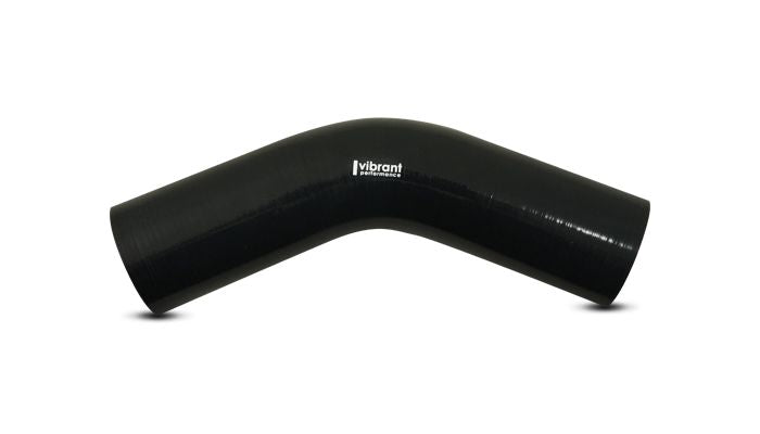 Vibrant Performance 2752 45 Degree Elbow, 2.50" I.D. x 4.50" Leg Length - Black