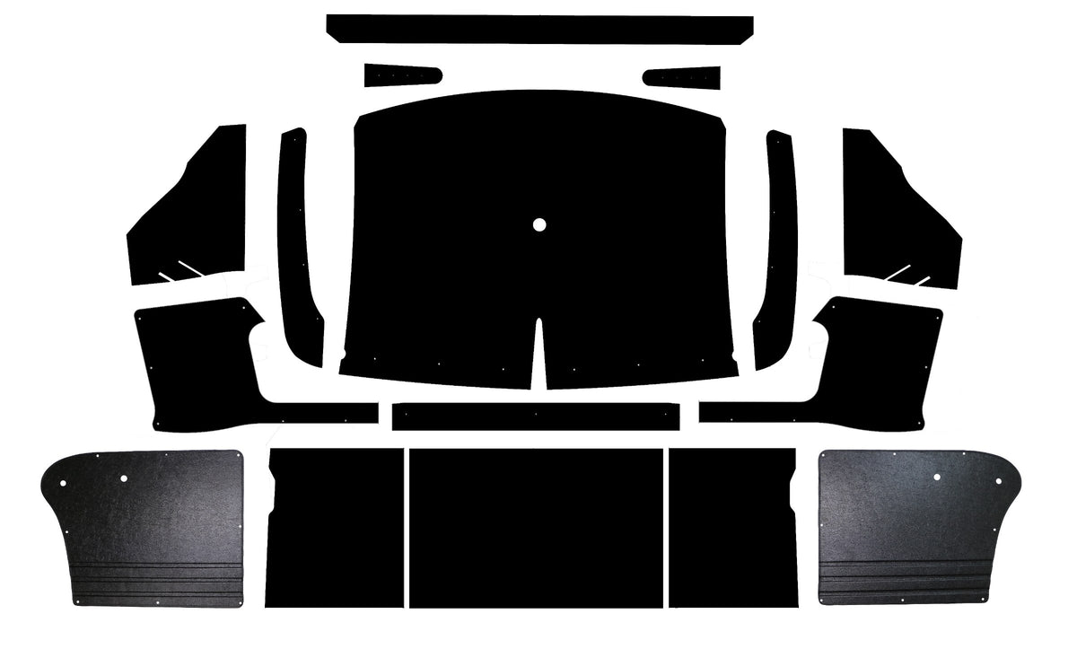 1955-1956 Dodge C-Series Truck ABS Complete Interior Panel Kit by QuietRide (DODGE 5556-TIKSW)