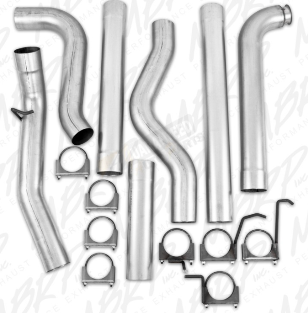 MBRP S6004PLM PLM Series 4" Down Pipe Cat Back Exhaust System for 2001-2007 Duramax 2500/3500