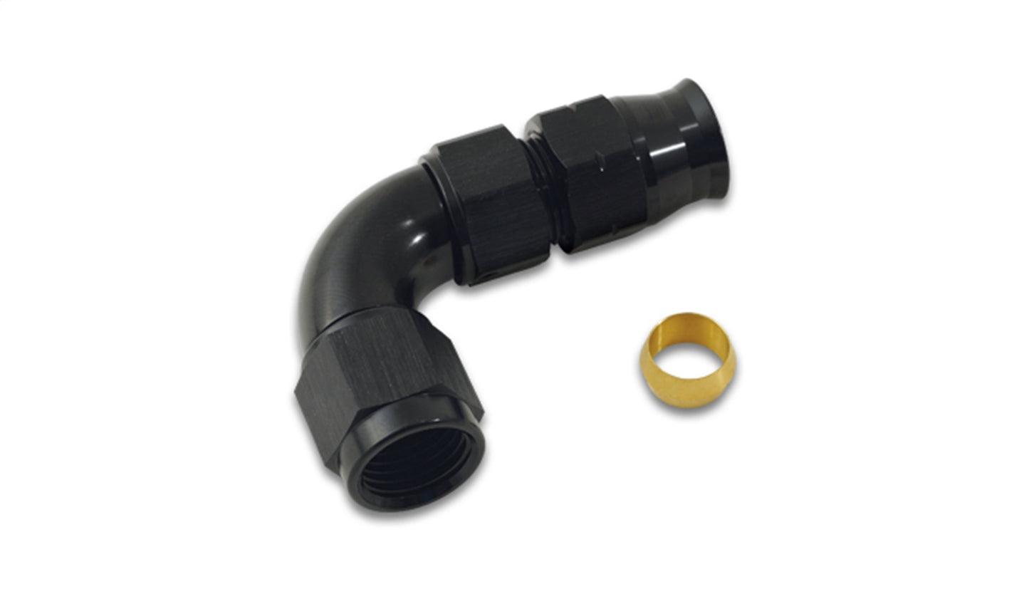 Vibrant Performance 16565 90 Degree Tube to Female AN Adapter 5/16 in.; AN Size: -6 in