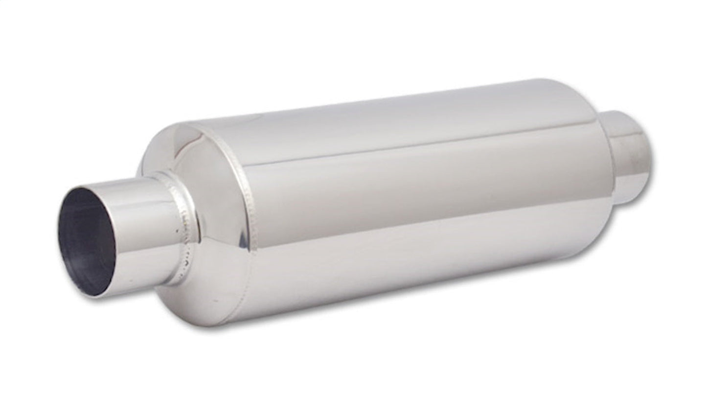 Vibrant Performance Large Diameter Bottle Style Resonator, 2.5" inlet/outlet x 18" long