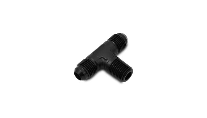 Vibrant Performance 10463 Male Flare to Pipe Tee Adapter Fitting; Size: -8AN x 3/8" NPT