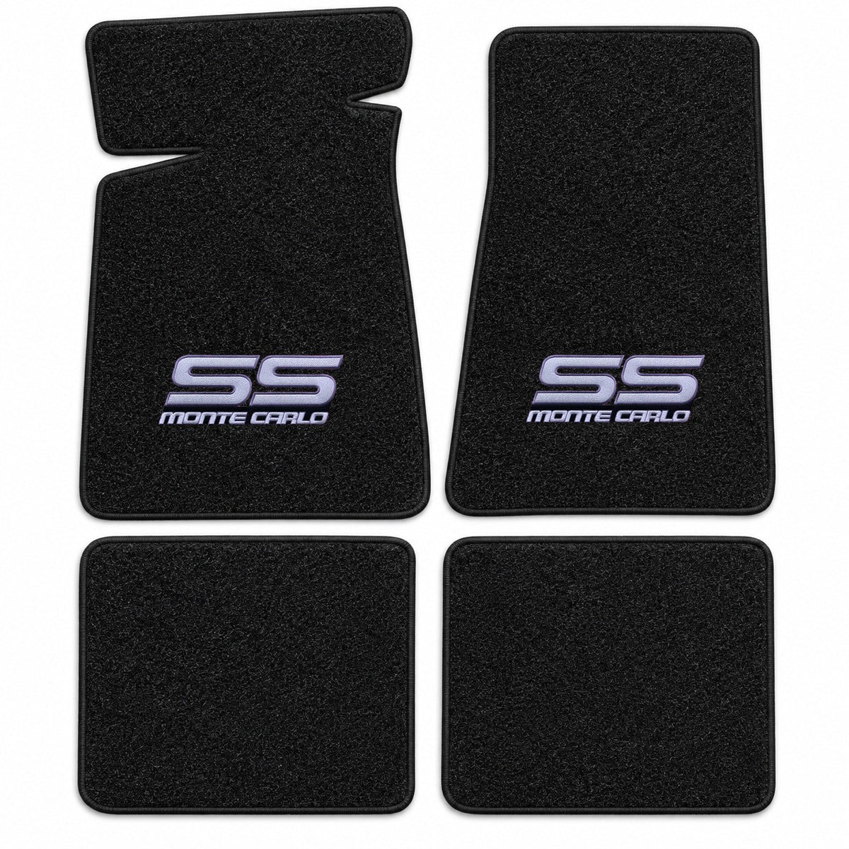 1982-1988 Chevy Monte Carlo Cutpile Floor Mats with Embroidered Logo Choices - 4-Piece - product details image 17