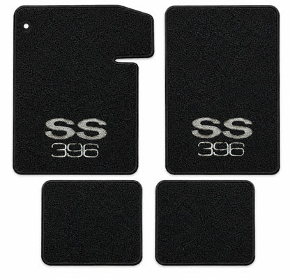 1964-1967 Chevy Chevelle Loop Floor Mats with Embroidered Logo Choices - 4-Piece - product details image 25